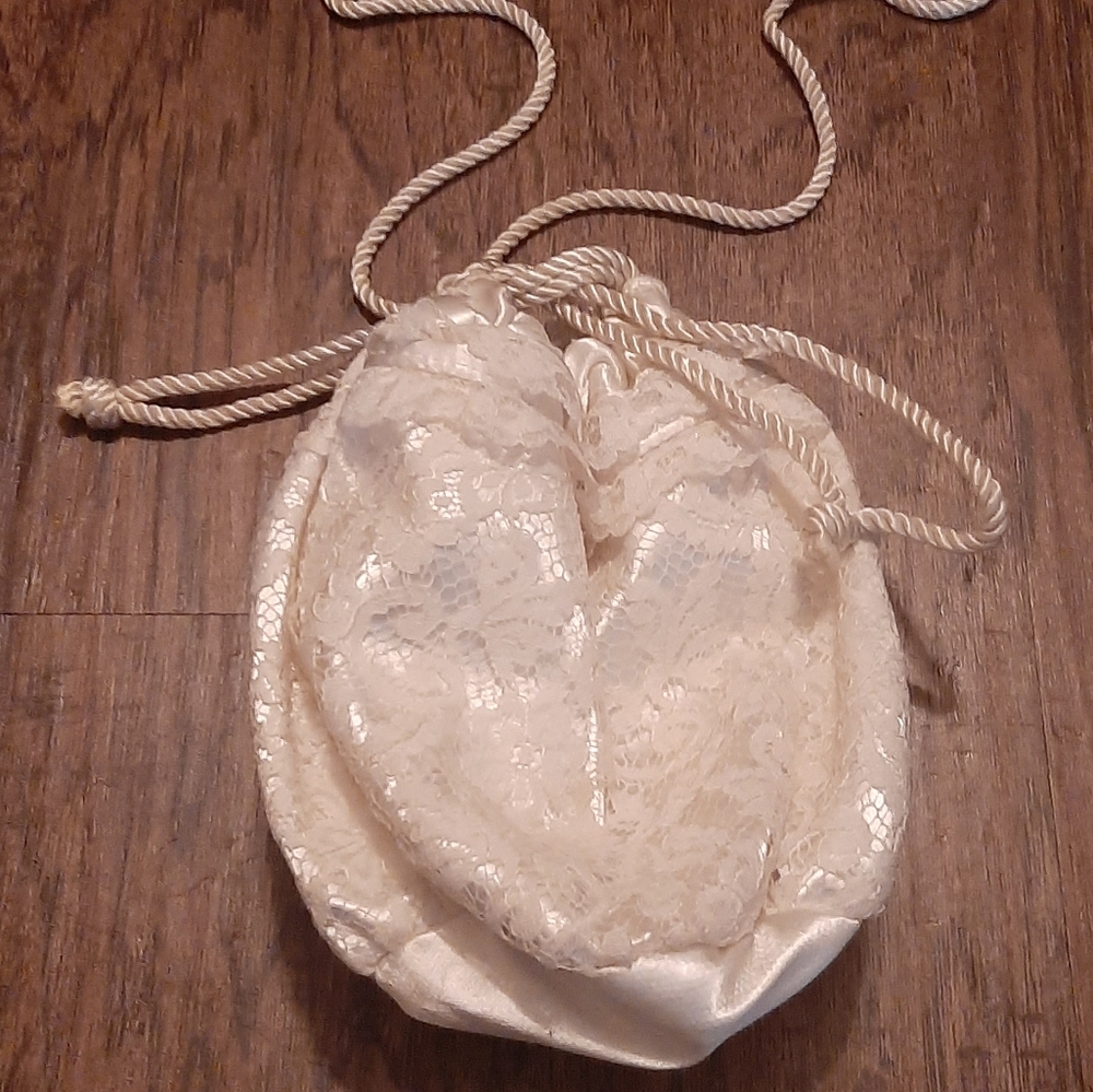 Vintage Satin and Lace Purse by Richmark.